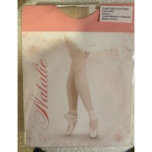 Natalie Child Footed Dance Tights Ballet Style T099C Size LC Pink New!